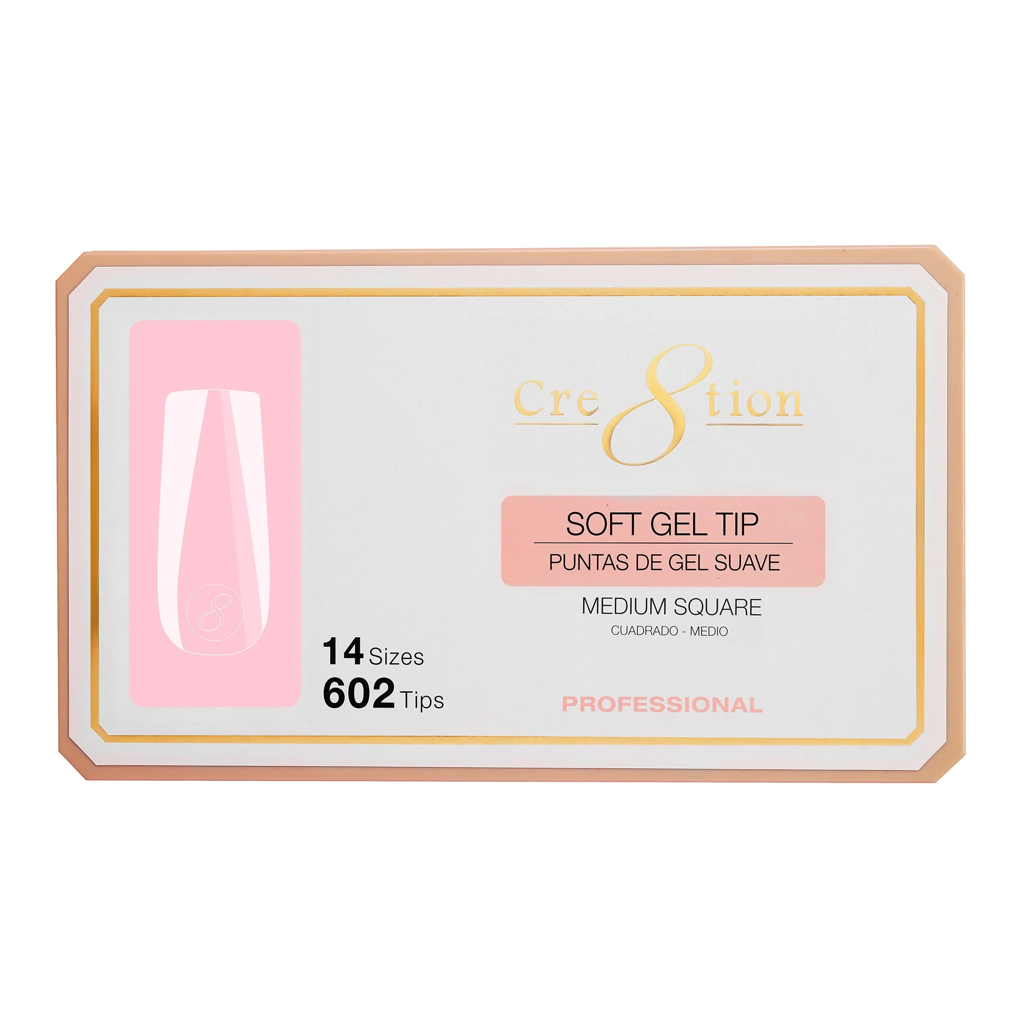 Cre8tion Soft Gel Tips - MEDIUM SQUARE