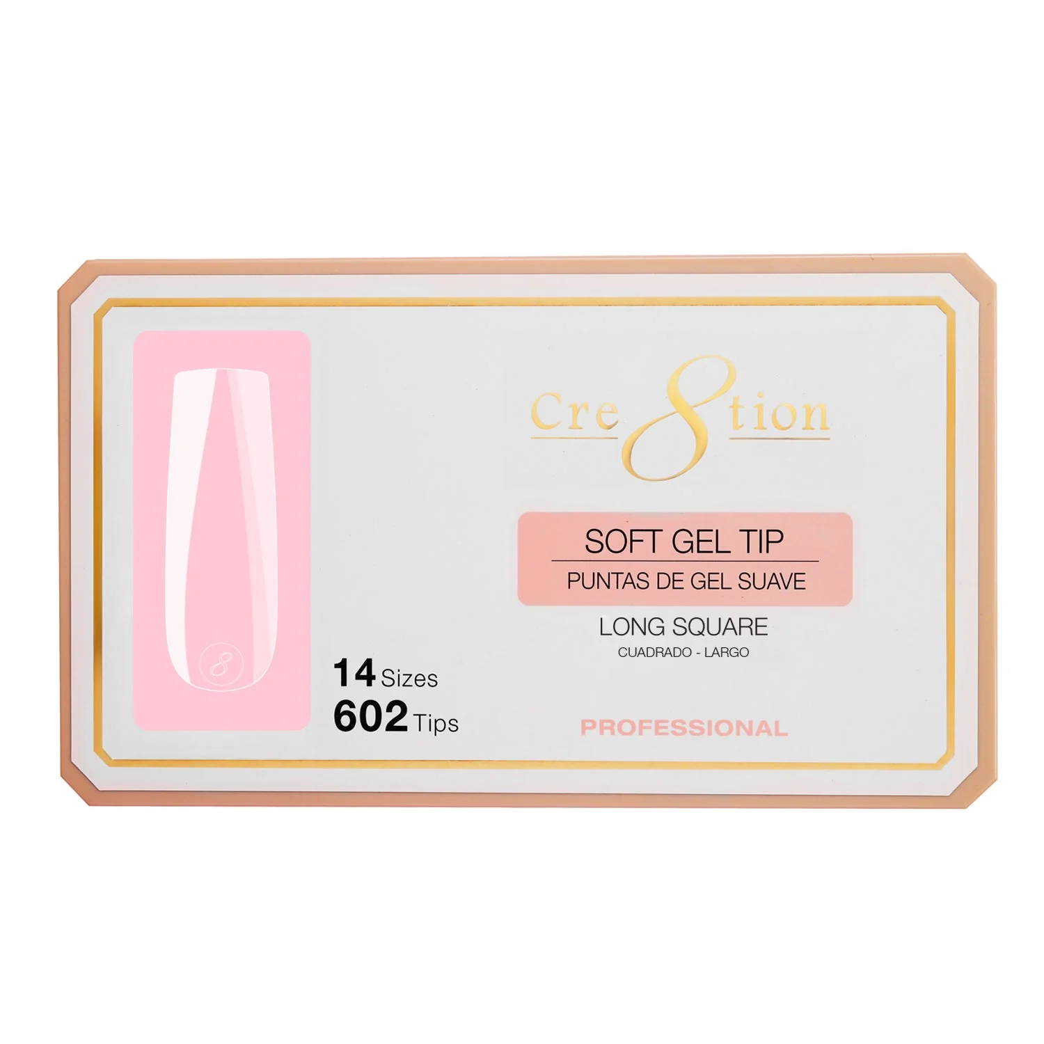 Cre8tion Soft Gel Tips - LONG SQUARE
