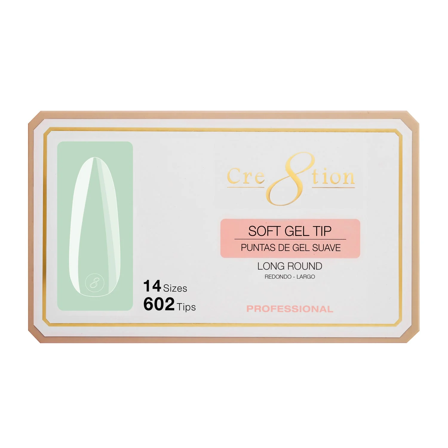 Cre8tion Soft Gel Tips - LONG ROUND