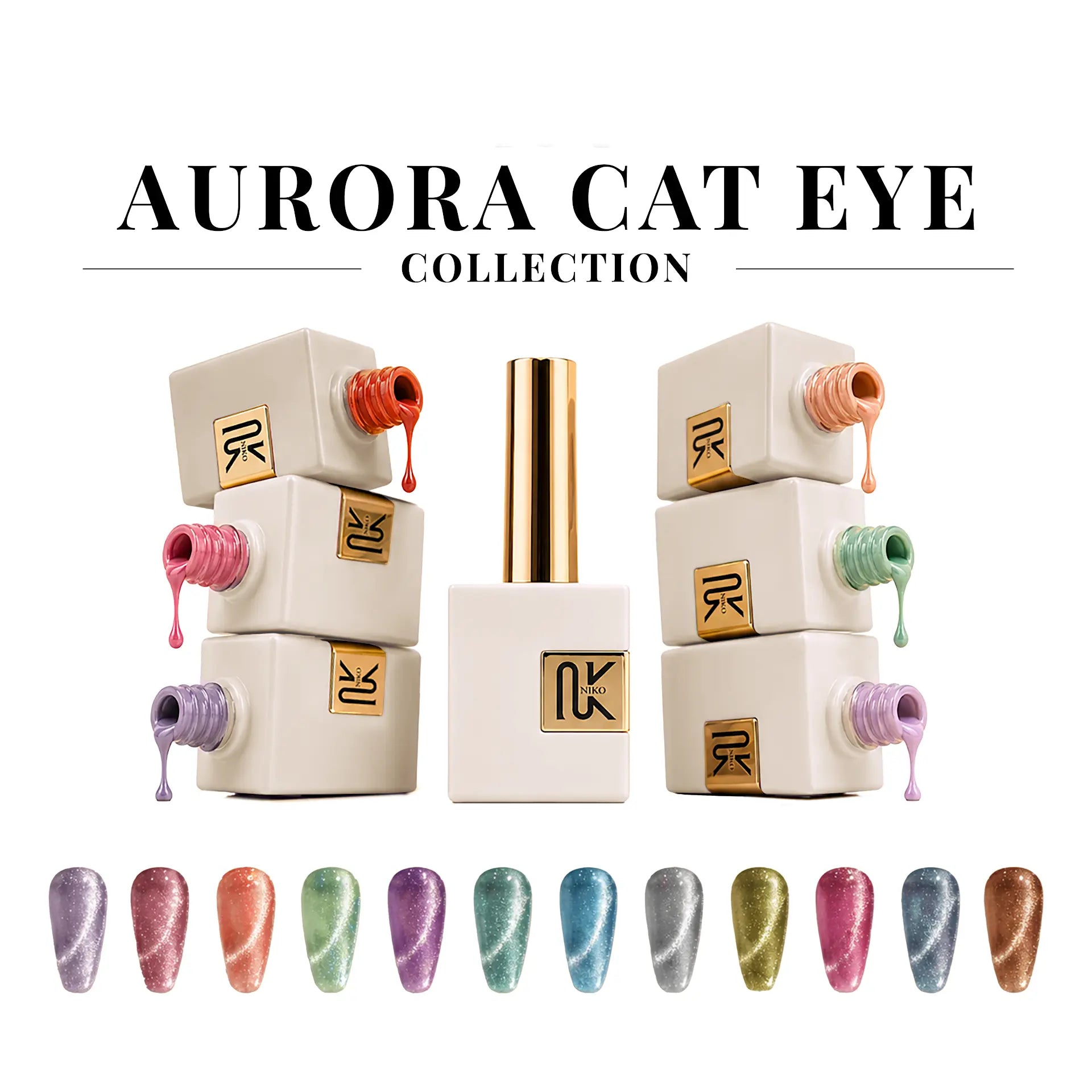 Niko Collection - Aurora Cat Eye 12 Colors