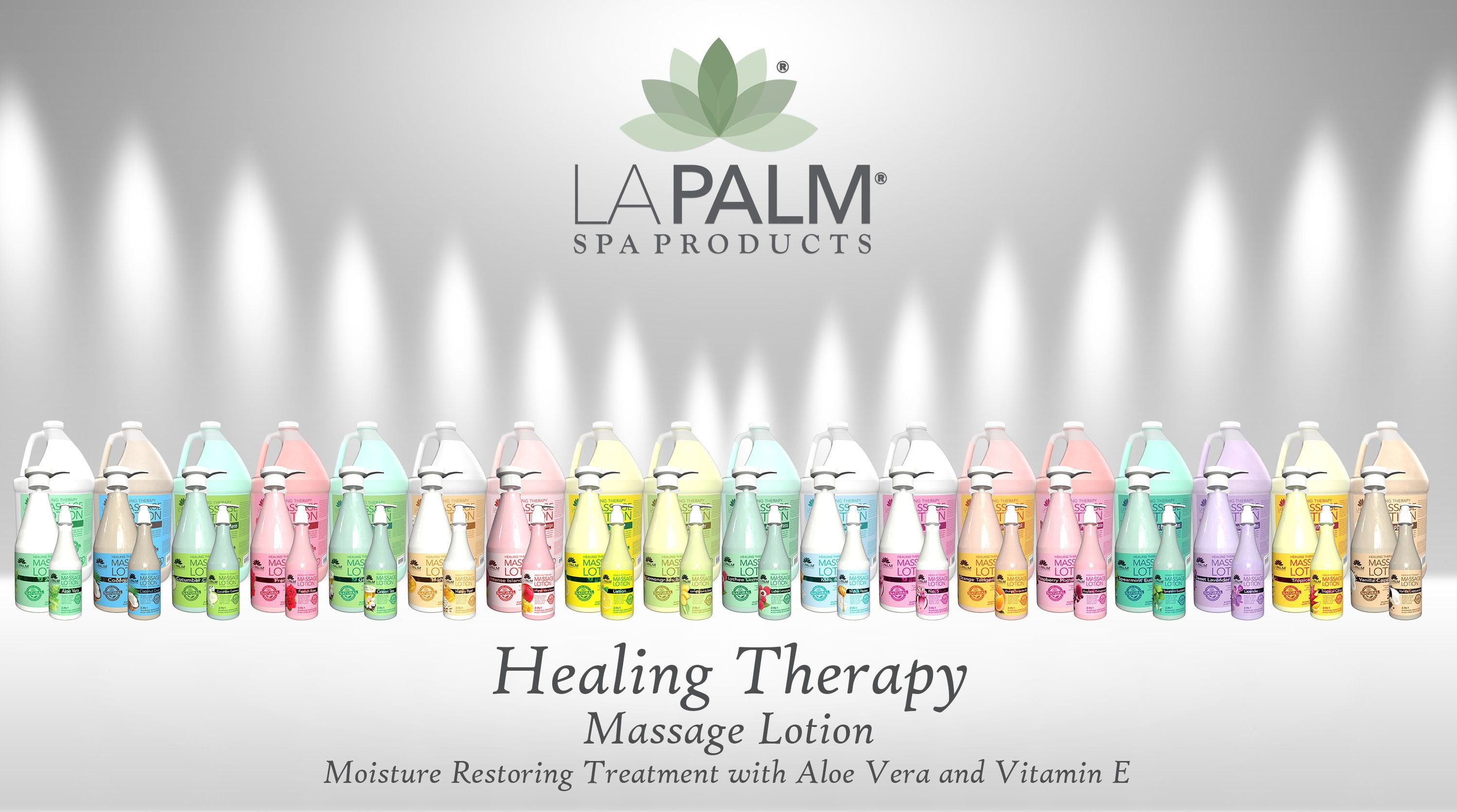 Lapalm Healing Therapy Massage Lotion - 4 Gallon/ Case