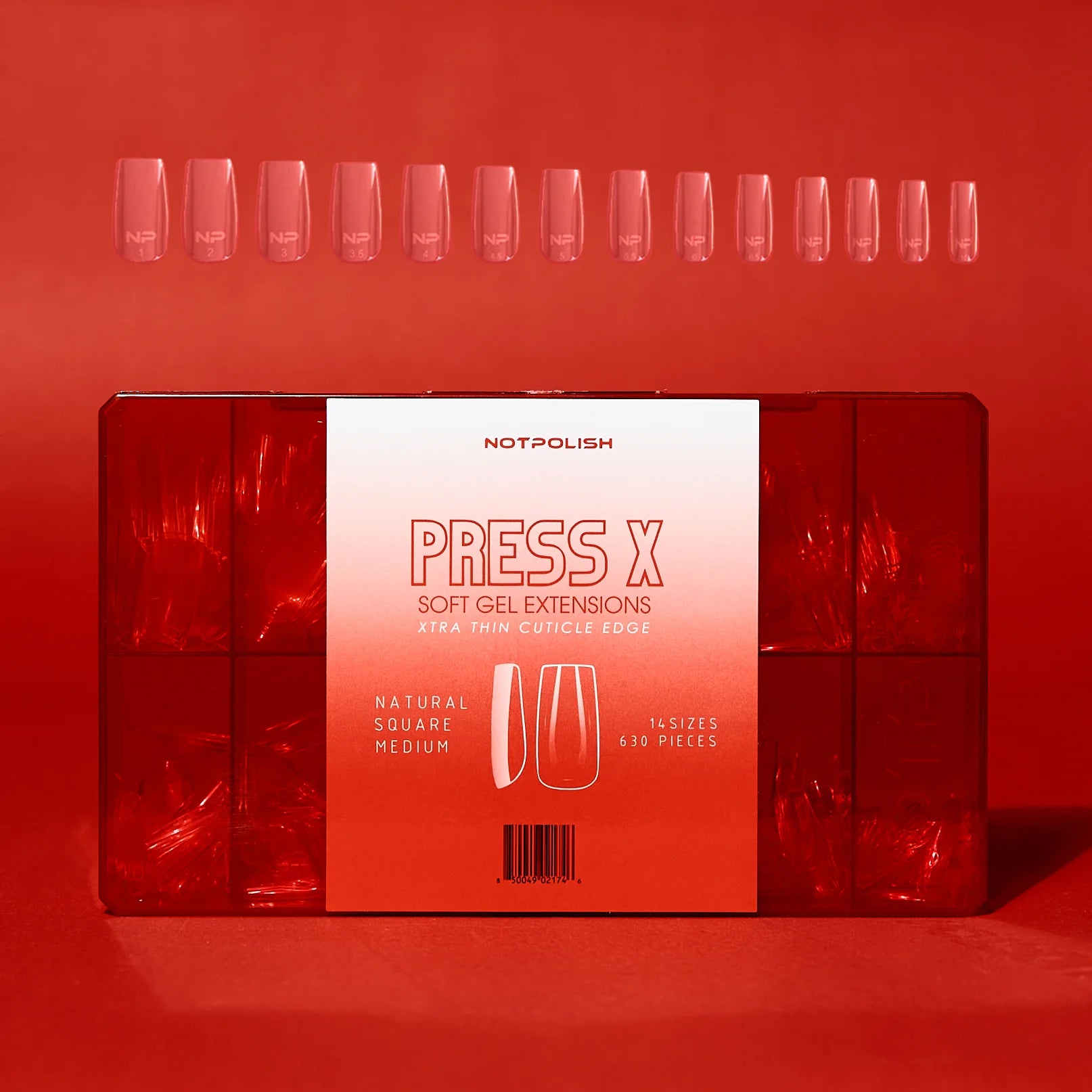 NotPolish Press X - Natural Square Medium