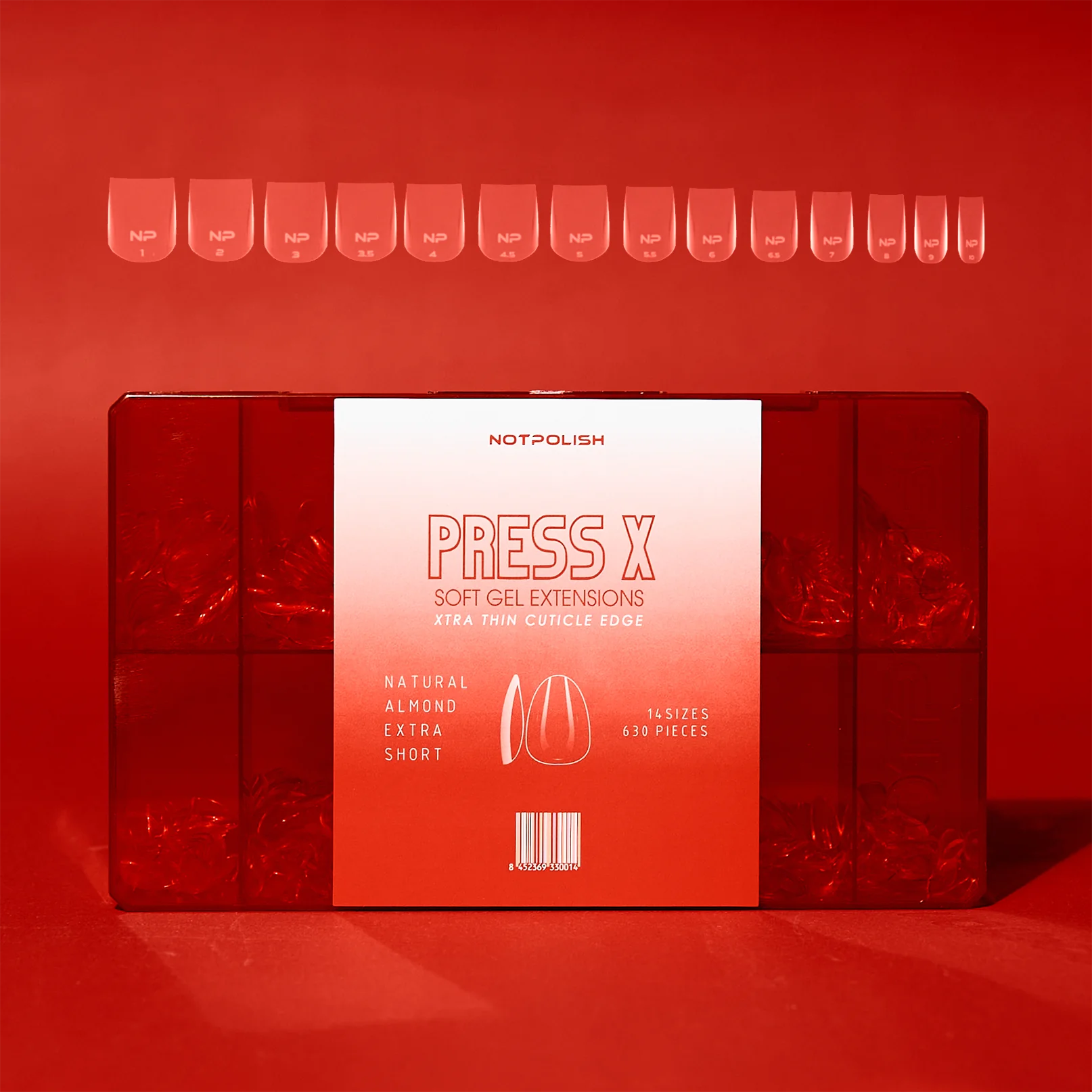 NotPolish Press X - Natural Square Extra Short