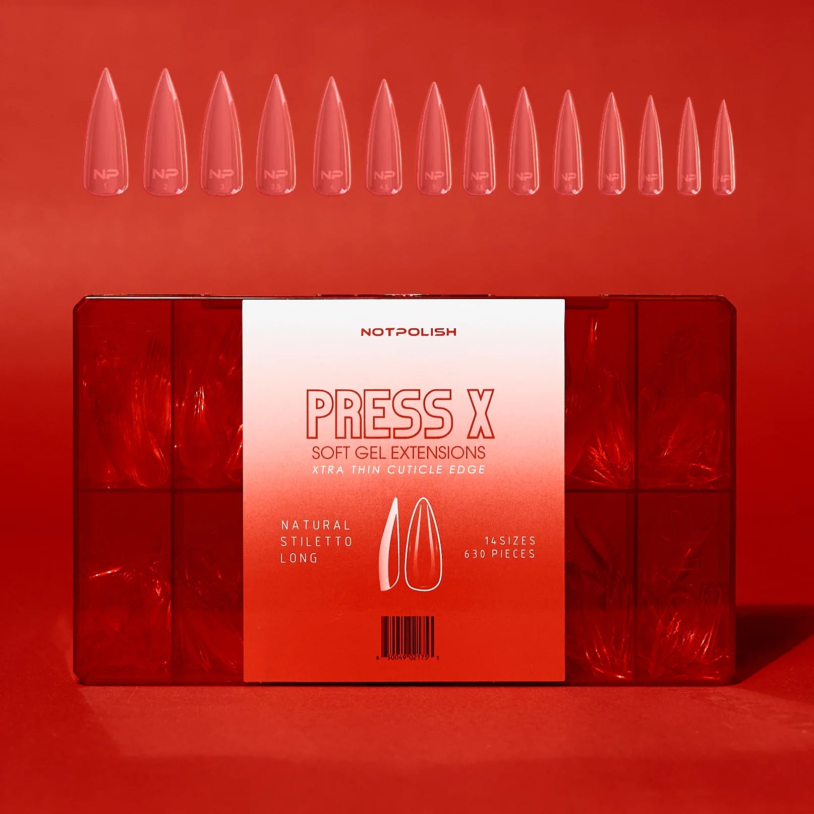 NotPolish Press X - Natural Stilletto Long