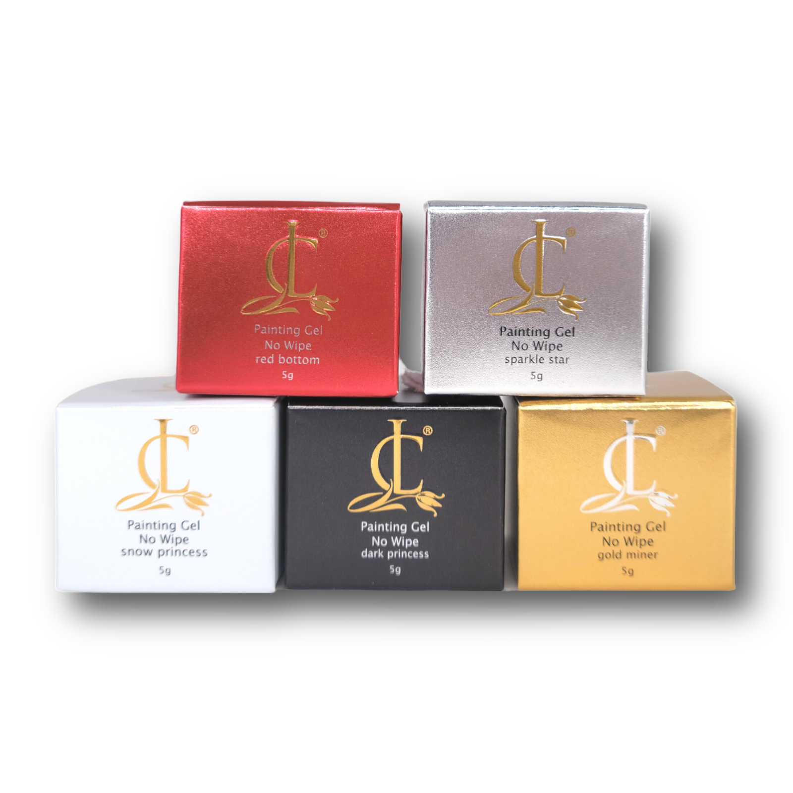 Cllam Gel Painting - 0.5oz/ 15ml ( 5 Colors Basic )