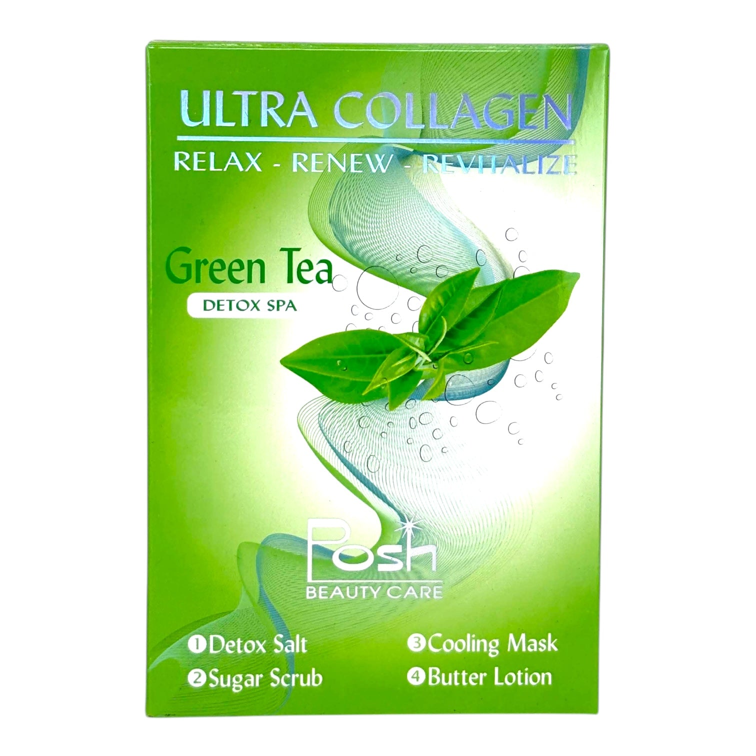Posh Collagen Pedi Spa 4 Step - Green Tea